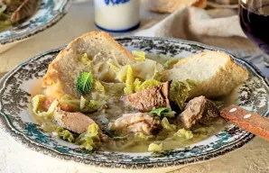Azorean Holy Ghost Soup (Sopas) Recipe
