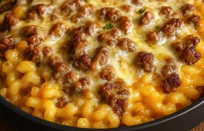 Cheesy Macaroni Gratin with Veal Recipe
