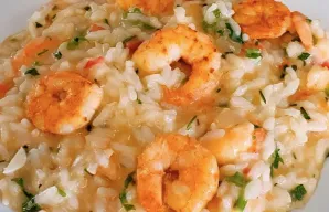 Flavorful Portuguese Creamy Shrimp Rice Recipe