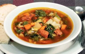 Portuguese Kale Soup with Chouriço Recipe