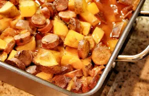 Portuguese Roasted Potatoes with Chouriço Recipe