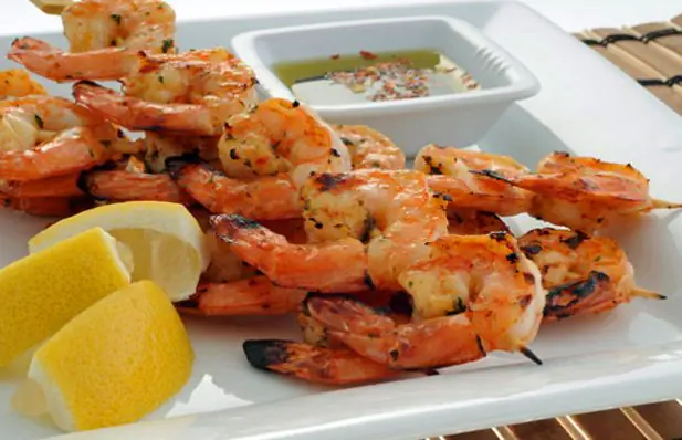 Portuguese BBQ Grilled Shrimp with Sauce Recipe