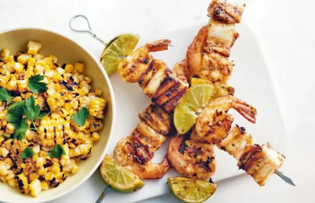 Portuguese Mouthwatering Seafood Skewers Recipe