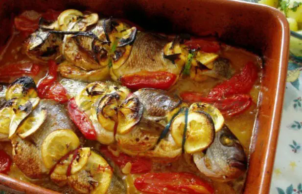 Yum Portuguese Baked Bream Fish Recipe