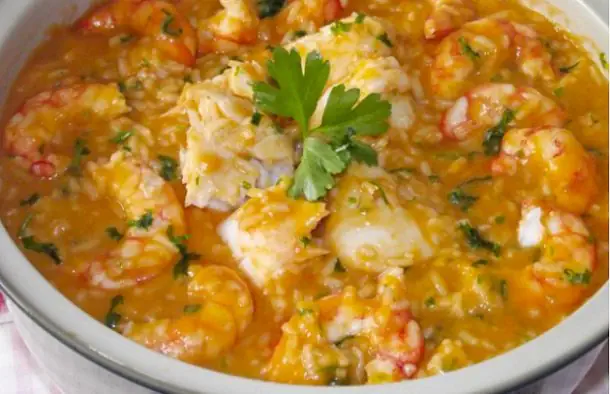 Tasty Portuguese Fish and Shrimp Rice Recipe