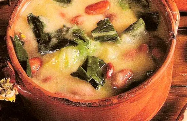 Portuguese Cornmeal and Collard Greens Soup Recipe