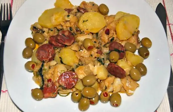 Portuguese Cod with Chouriço Sausage Combo Recipe