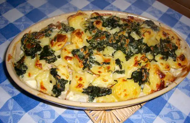  Portuguese Roiasted Cod with Spinach Recipe