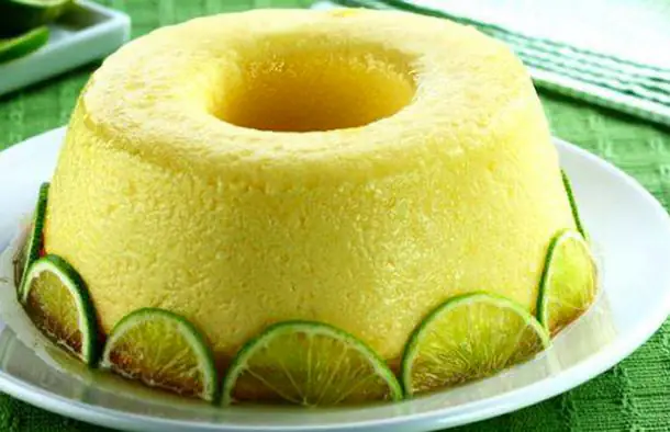 Very Easy and Tangy Portuguese Lime Pudding Recipe