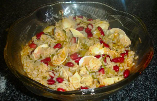 Delicious Portuguese Bean Rice with Clams Recipe