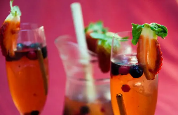 Portuguese Berries and Champagne Sangria Recipe
