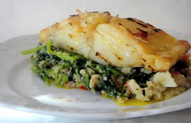 Amazing Portuguese Grilled Cod with Greens Recipe