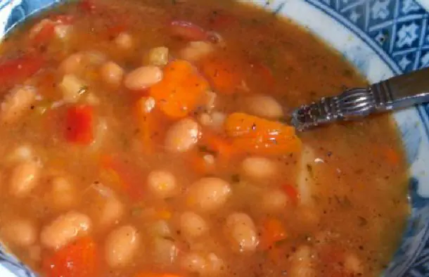 Flavorful Portuguese Navy Bean Soup Recipe