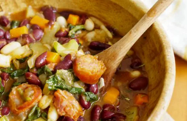Portuguese Soup with Cabbage and Chouriço Recipe