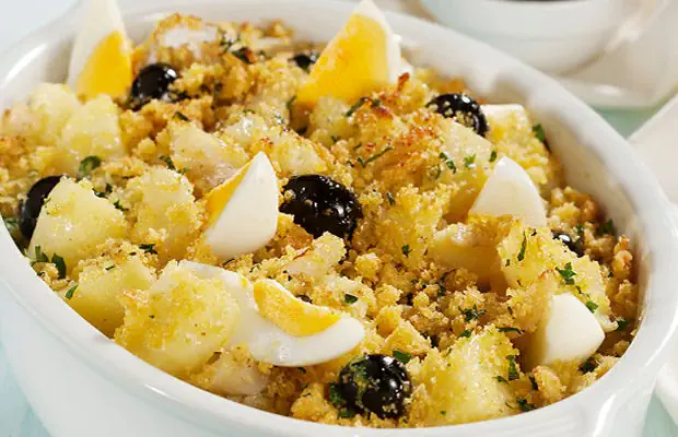 Portuguese Cod a Gomes de Sá with Broa Recipe