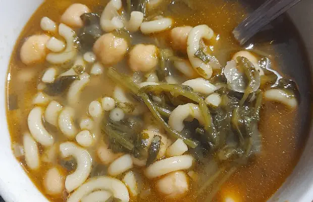 Portuguese Chickpea and Watercress Soup Recipe