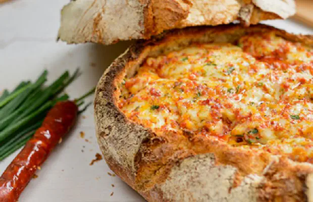 Portuguese Cheese and Linguiça Bread Recipe
