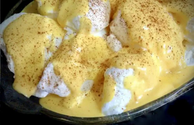 Portuguese Poached Meringue Clouds Recipe