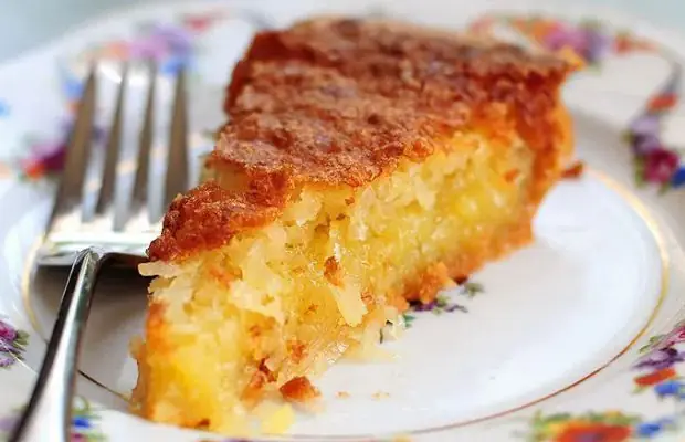 Delectable Portuguese Moist Coconut Tart Recipe