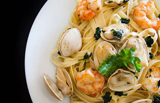 Portuguese-Style Seafood Fettuccine Recipe