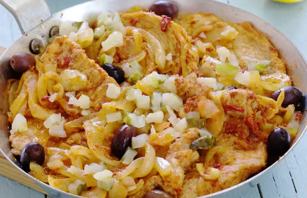 Portuguese Bifanas with Onions & Pickles Recipe
