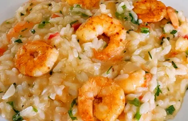 Flavorful Portuguese Creamy Shrimp Rice Recipe