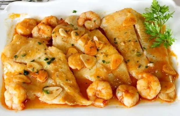 Portuguese Cod with Shrimp & Brandy Sauce Recipe