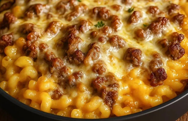 Cheesy Macaroni Gratin with Veal Recipe