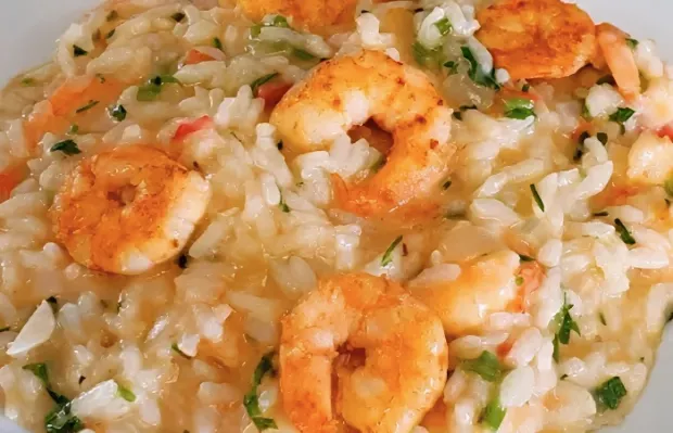 Flavorful Portuguese Creamy Shrimp Rice Recipe